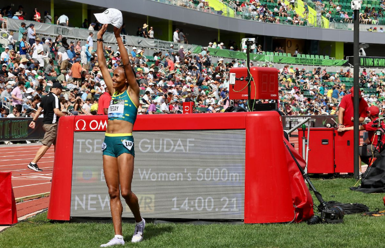 Gudaf Tsegay Breaks Women’s 5,000-meter World Record