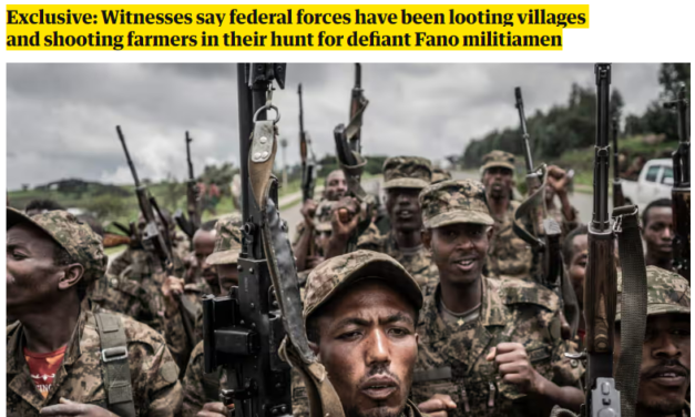 The Guardian Exposes Mass Killings and Looting by Federal Troops in Amhara Region